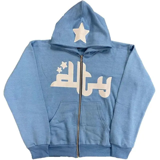 Men's Star Letter Print Hoodies