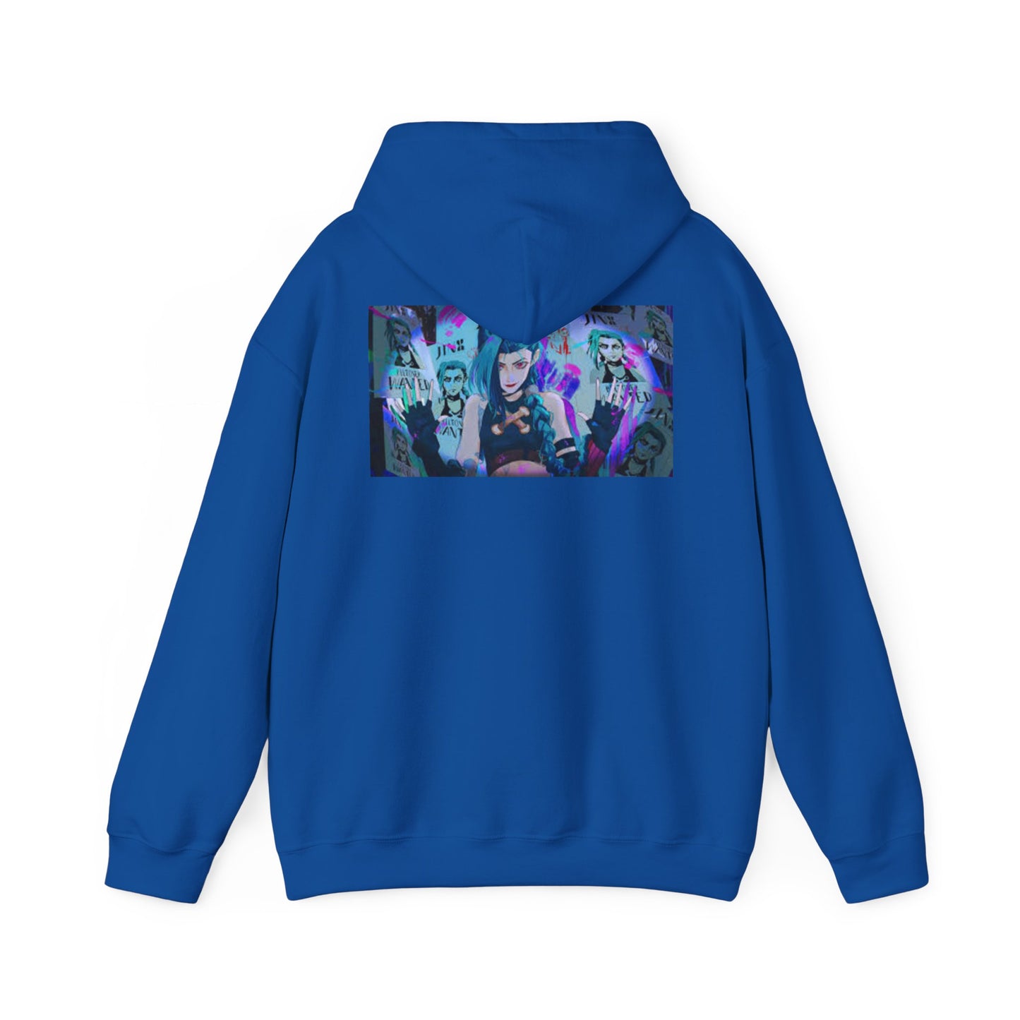 Arcane Jinx Hoodie - Unisex Heavy Blend™ Hooded Sweatshirt, Netflix Inspired Sweatshirt, Cosplay Hoodie, Geek Fashion, Anime Fan Gift