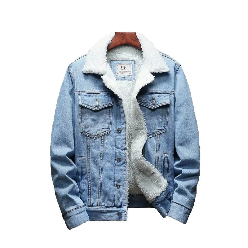 Blue Winter Jean Jackets Outerwear Warm