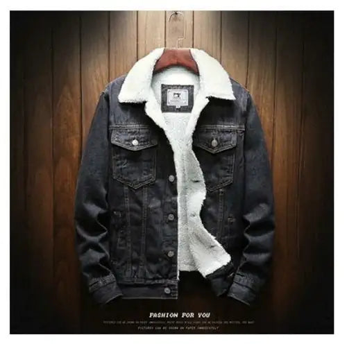 Blue Winter Jean Jackets Outerwear Warm