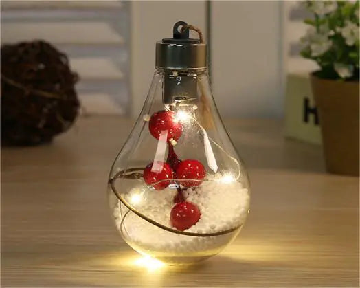 Pack of 5 LED Christmas Balls