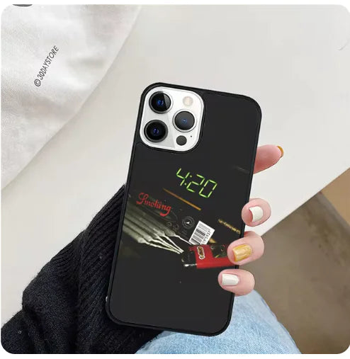 Funny 420 Weed Phone Case for iPhone 6-15 Series