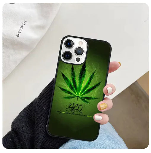 Funny 420 Weed Phone Case for iPhone 6-15 Series