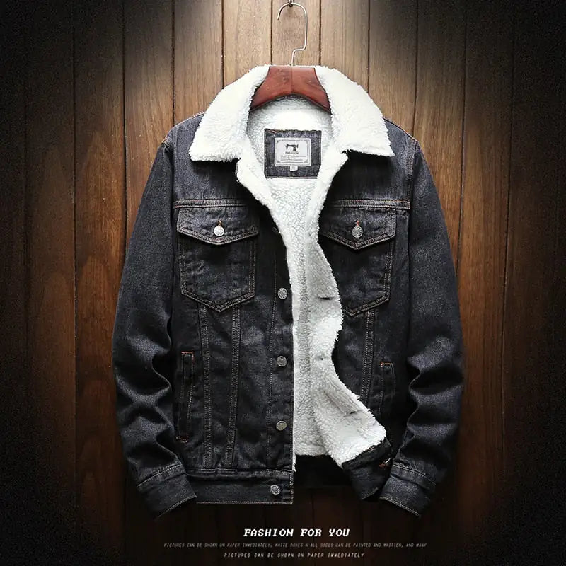 Blue Winter Jean Jackets Outerwear Warm