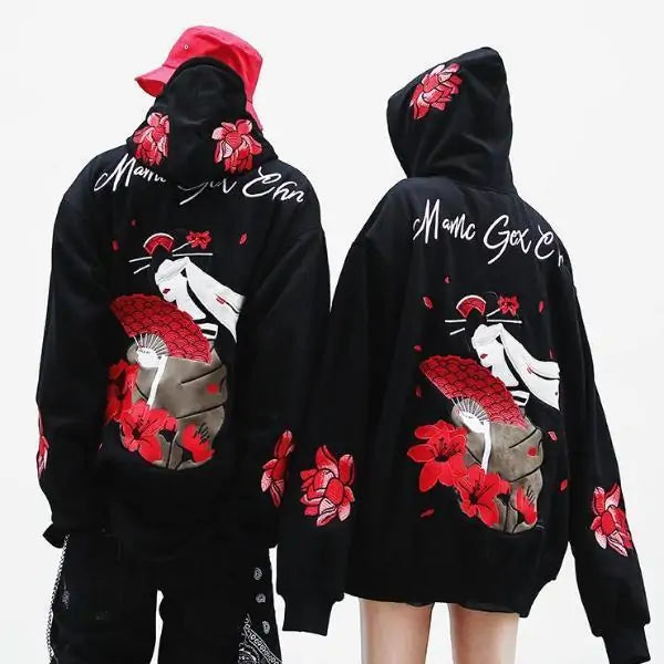 Geisha Anime Hoodie