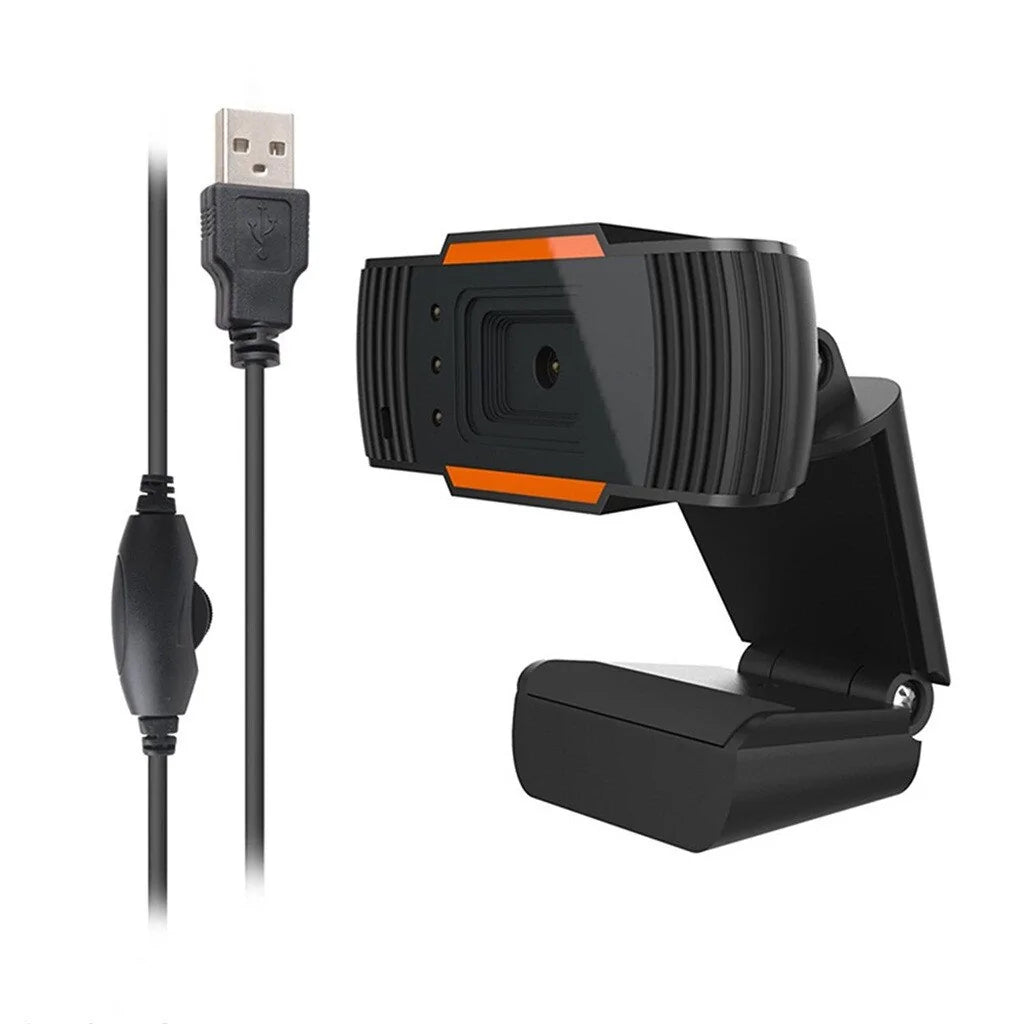 720P HD USB Webcam with Microphone for PC and Laptop - 12MP LED