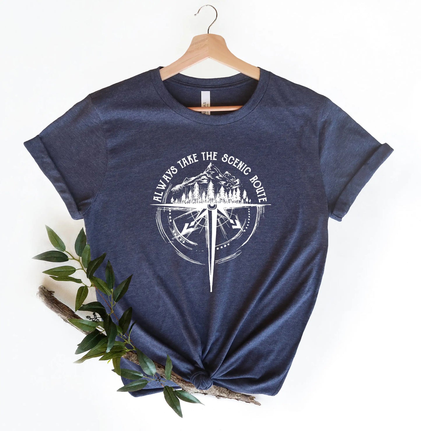 Always Take The Scenic Route, Mountain Shirt, Camping Shirt