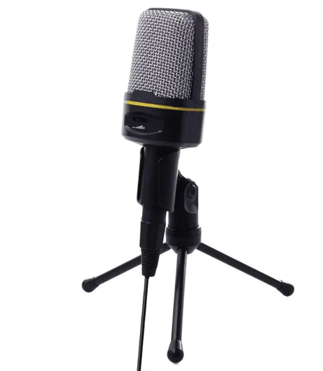 SF920 Professional Wired Condenser Microphone with Tripod Stand for PC