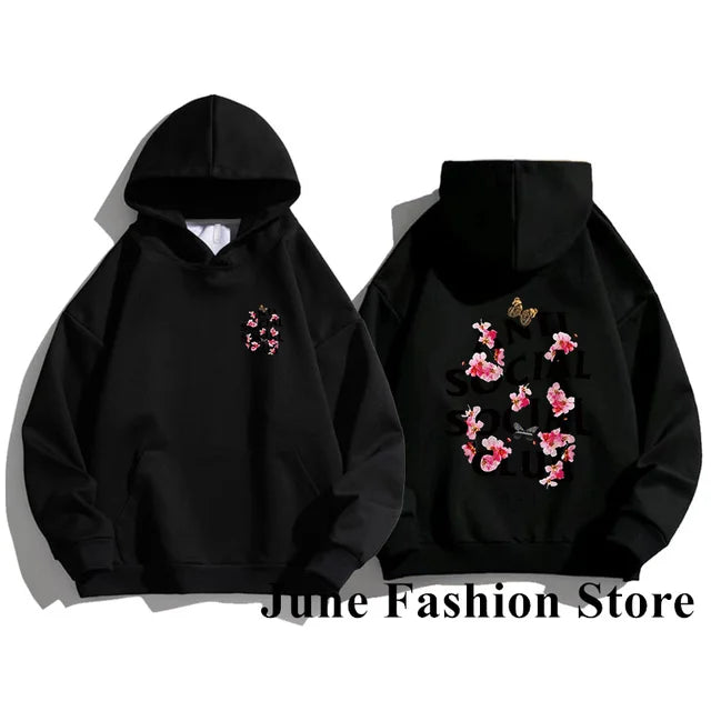 Women's Floral Print Hoodies