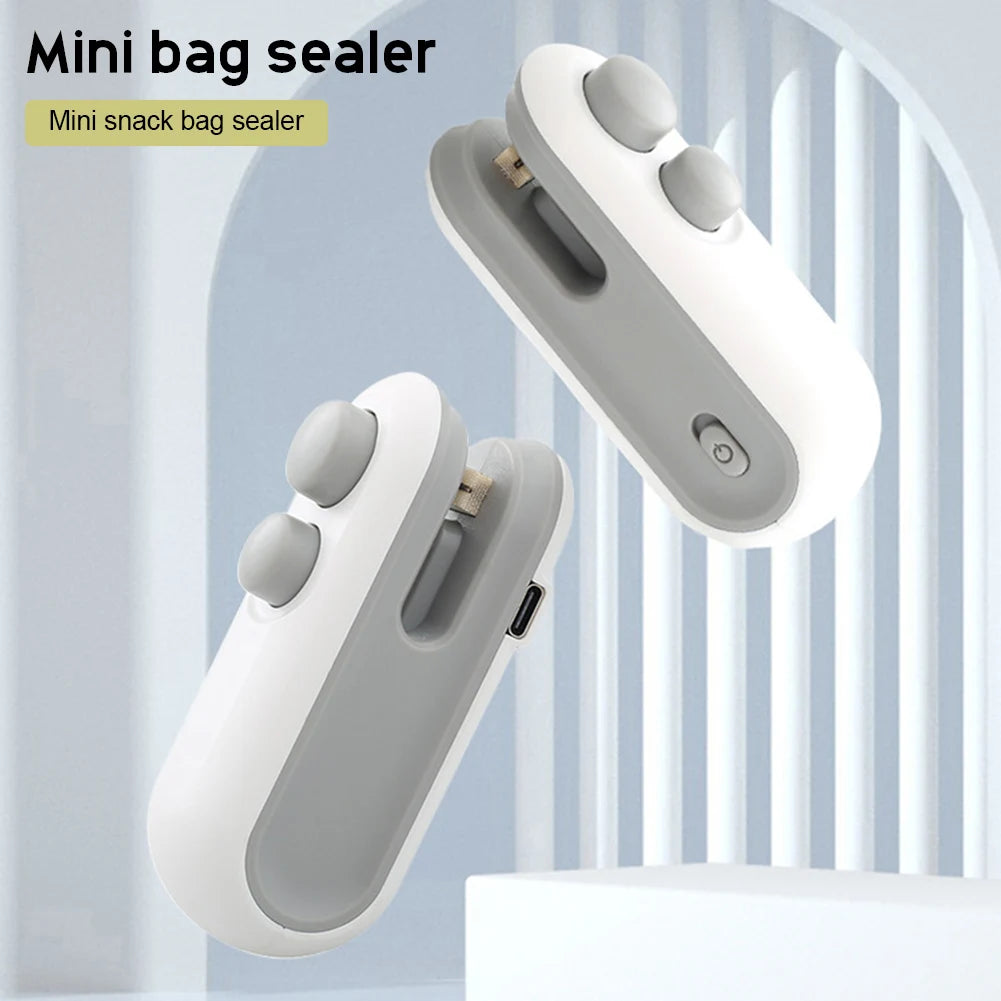 2 in 1 Mini Bag Sealer USB Rechargeable Bag Sealer