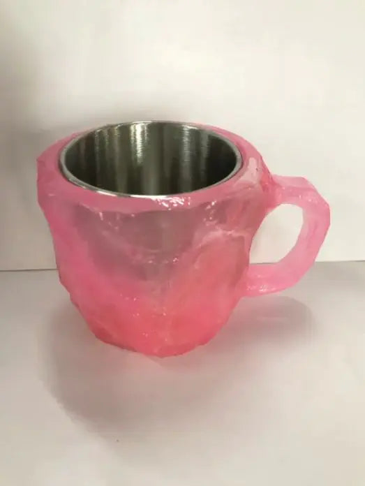 400ml Resin Mineral Crystal Coffee Mugs With Handles