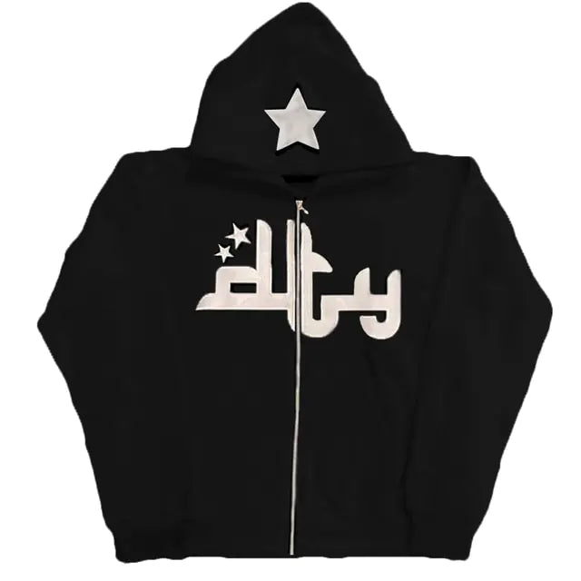 Men's Star Letter Print Hoodies