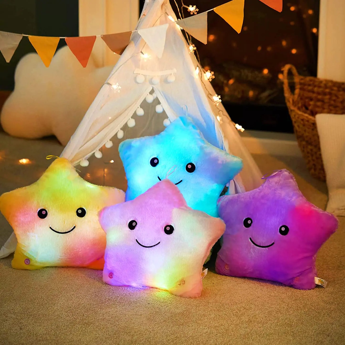 LED Star Pillow