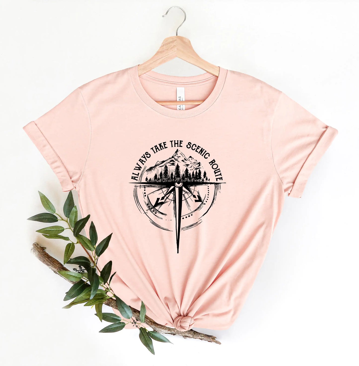 Always Take The Scenic Route, Mountain Shirt, Camping Shirt