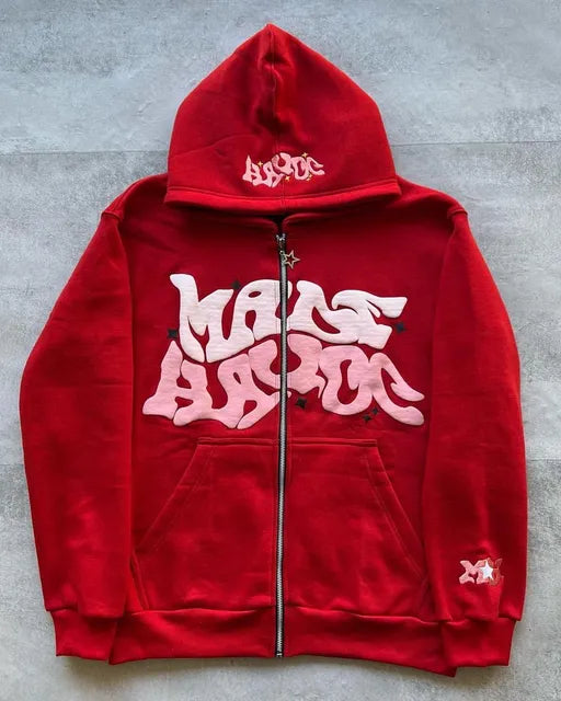 Letter Printed Hoodies